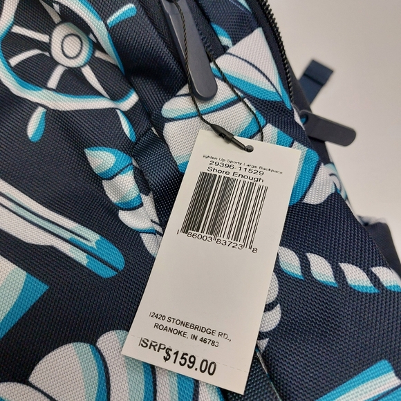 Vera Bradley Lighten Up Large Sporty Backpack Shore Enough NWT